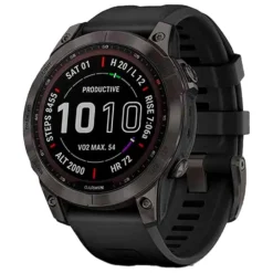 Montres GPS Garmin Fenix 7 Sapphire Solar Edition Carbon Gray Black