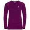 Tee-shirt De Trail Odlo Essential Seamless T-Shirt L/S Crew Neck Wmn Festival Fuchsia Melange
