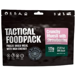 Repas Lyophilisé Tactical Foodpack Crunchy Muesli Strawberries