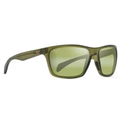 Lunettes De Soleil Maui Jim Makoa Matte Translucent Khaki Green Maui Ht Superthin Glass Bi-gradient Ht