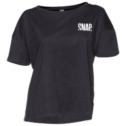 Tee-shirt D’escalade Snap W's Crop Top Hemp T-Shirt Black