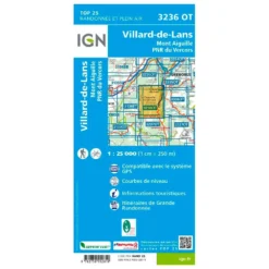 Carte IGN 3236OT Villard-de-Lans, Mont Aiguille, PNR Du Vercors -Air Plein Escalade Magasin 905efbb292faed639cbfeda05b995c957c07cbf8 H230IGNBIV356001 0IGN0211313 2