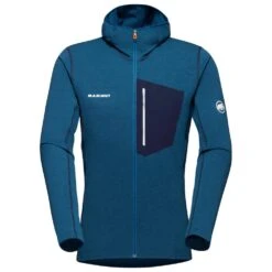 Veste D’alpinisme Mammut Aenergy Light ML Hooded Jkt Deep Ice Marine