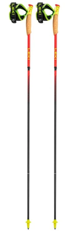 Bâton Leki Ultratrail FX.One Superlite Bright Red Neon Yellow Natural Carbon