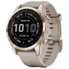 Montres GPS Garmin Fenix 7S Sapphire Solar Edition Cream Light Gold Titan