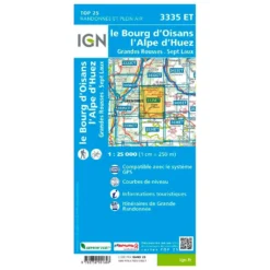Carte IGN 3335ET Le Bourg D'Oisans, L'Alpe D'Huez, Grandes Rousses, Sept Laux -Air Plein Escalade Magasin d7ec2172a883ac4130b0280a4db6fb2d898067d8 H230IGNBIV355986 0IGN0211263 2
