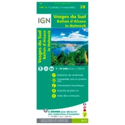 Carte IGN Vosges Du Sud Ballon D'Alsace