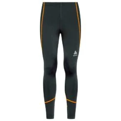 Collant De Trail Odlo Tights God Jul Black Exuberant Orange