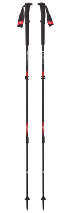Bâton Black Diamond Trail Pro Trekking Poles 105-140 Cm Fire Red
